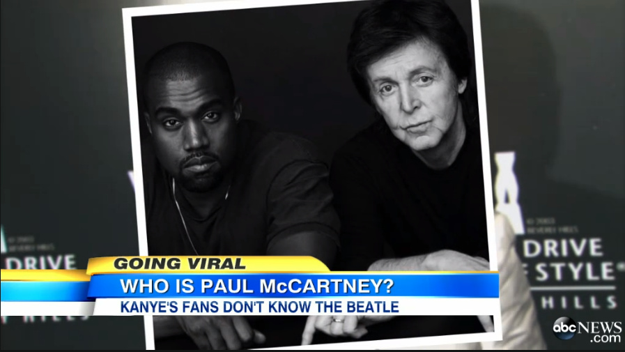 The Media Got Trolled Into Thinking Kanye West Fans Don’t Know Who Paul McCartney Is