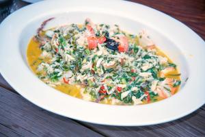 Crab with Chives, Spring Onions, Mint, and Ginger Recipe