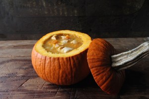 Laurie Cabot's Chicken Soup in Pumpkin Shells Recipe