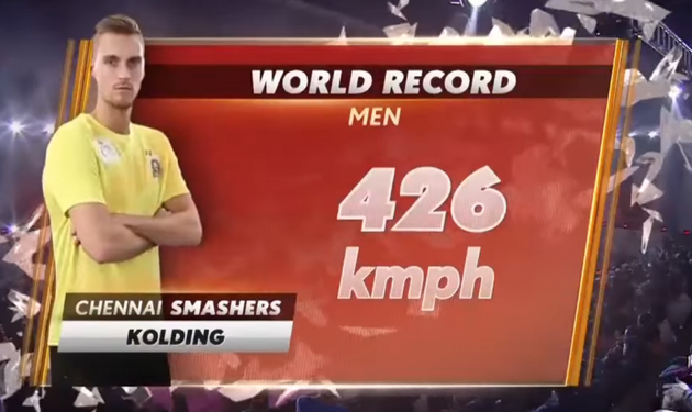 Un joueur de badminton claque un smash à 426 km/h, soit le nouveau record du monde