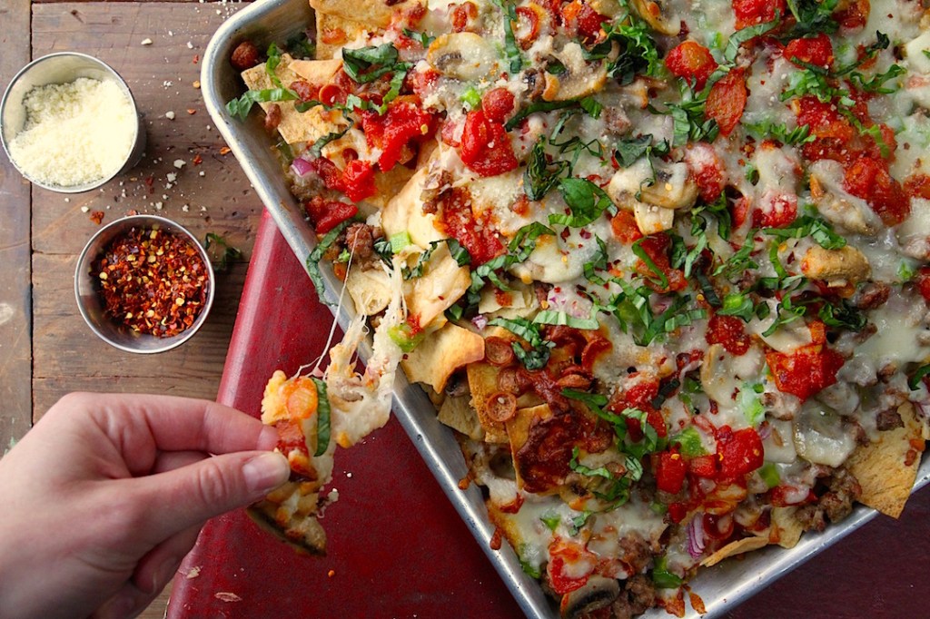 Pizza-nachos