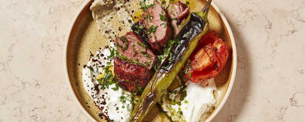 Grilled Lamb Rump with Smoked Eggplant (Ali Nazik) Recipe