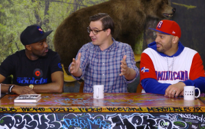 Desus and Mero with MSNBC anchor Chris Hayes