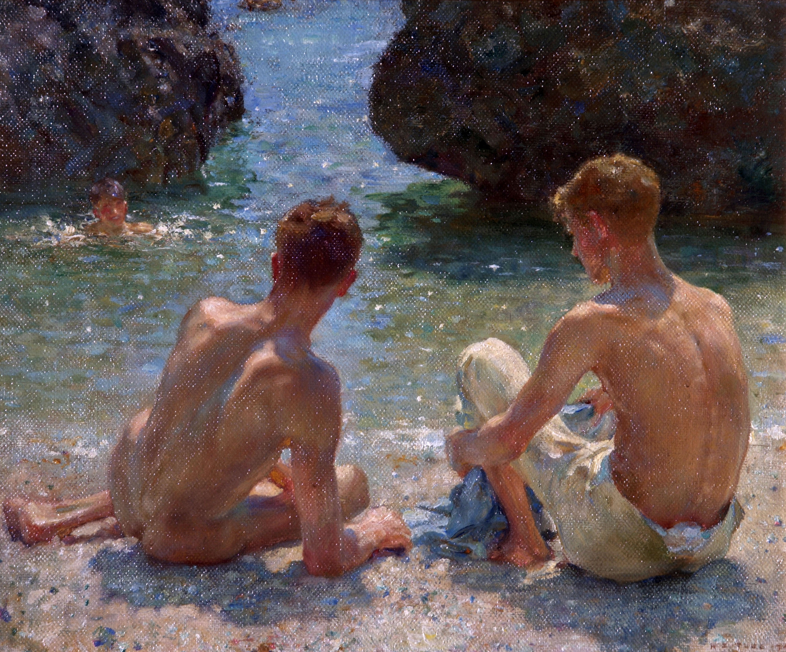 Henry Scott Tuke - 'The Critics' (1927)