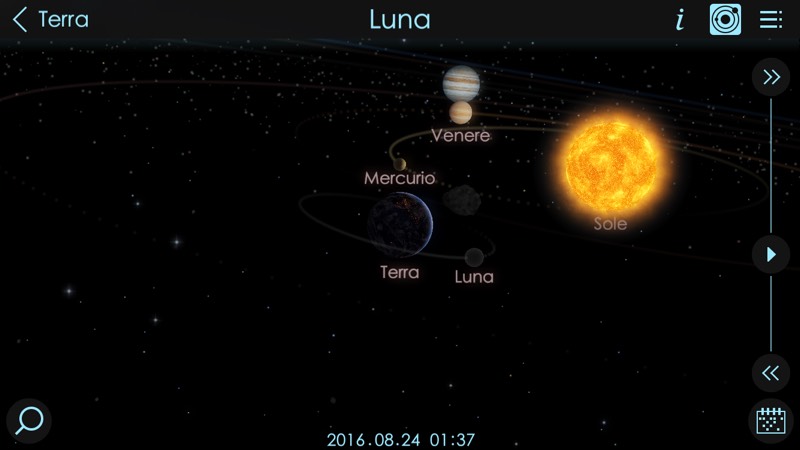 Solar System planet alignment simulator