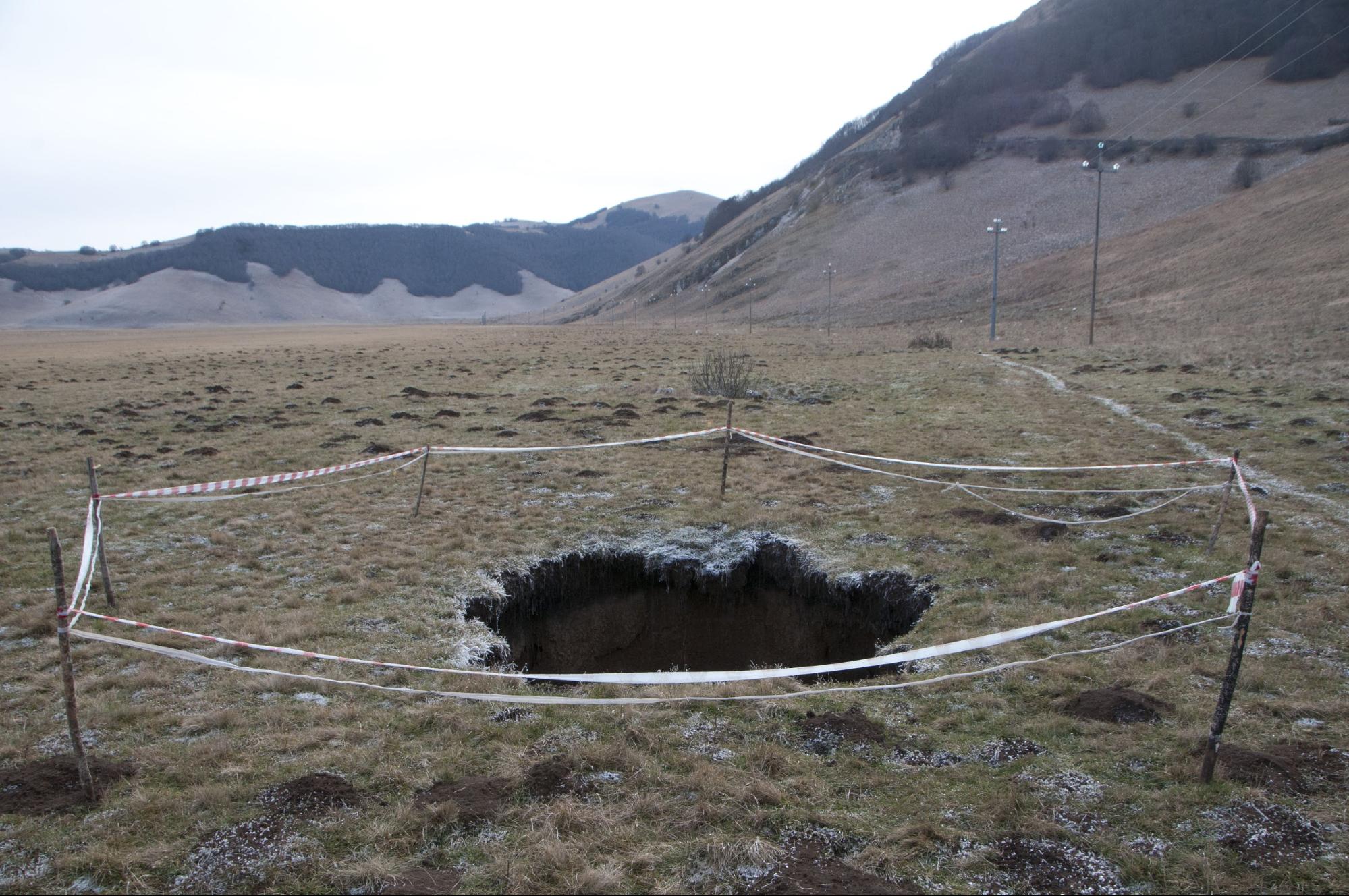 Sinkhole in Italy