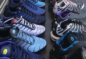 Rows of Nike TNs