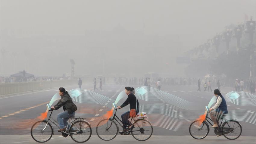 Deze nieuwe fietsen maken van smog schone lucht