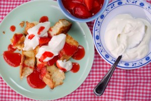 Strawberry Sour Cream Shortcake Recipe