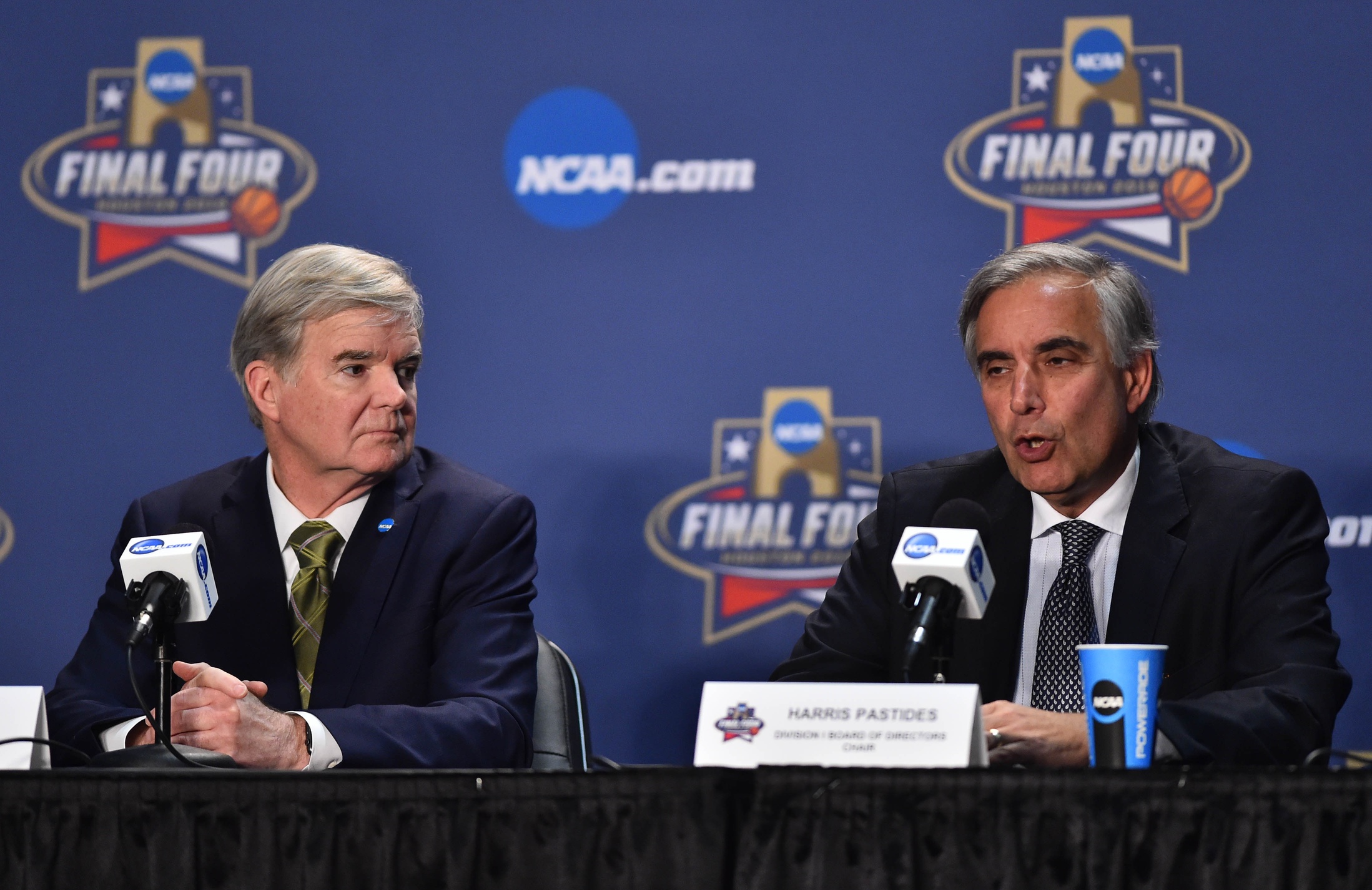 Mark Emmert and Harris Pastides