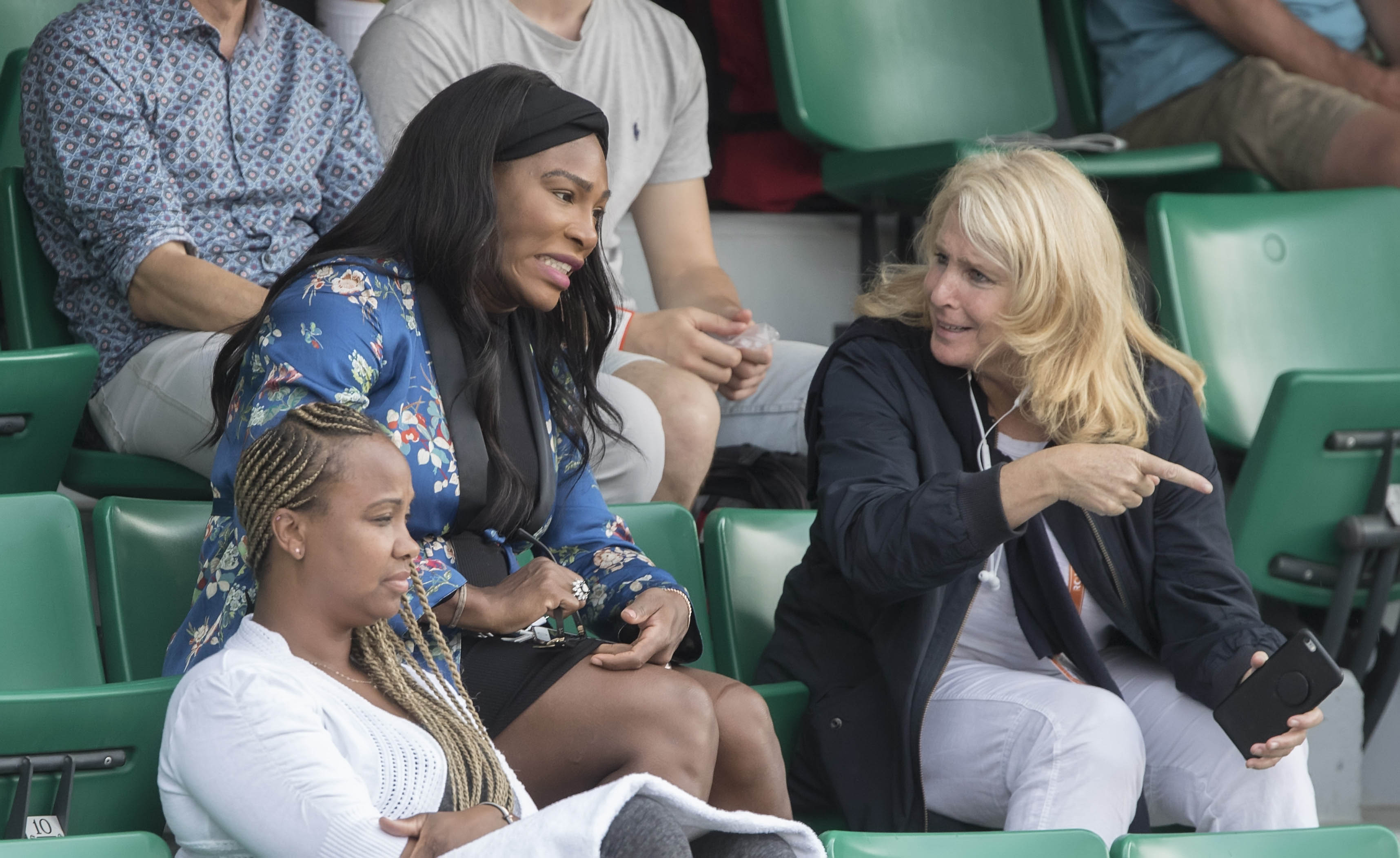 Serena Williams in French Open stands