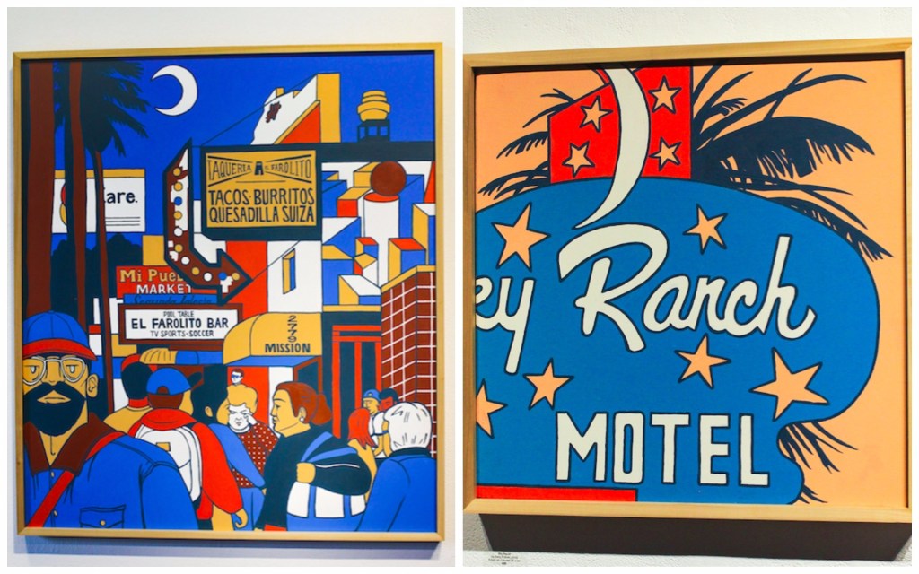 Colorblocked Pop Art Paintings Celebrate Californian Diner Culture