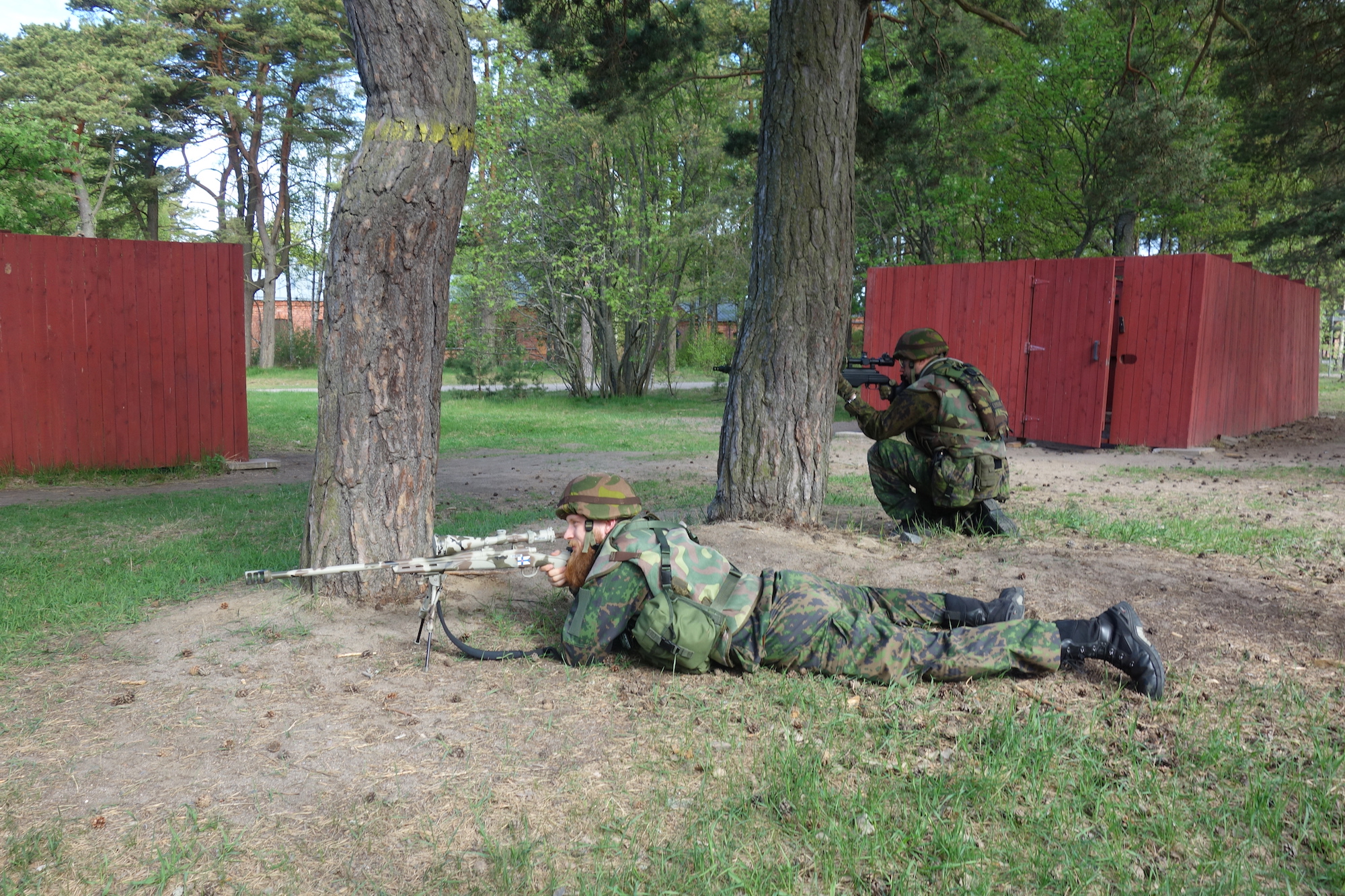 Finsk sniper-træning. Foto af forfatteren