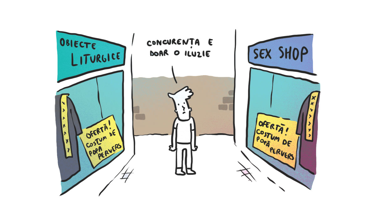 preoti romania biserica ortodoxa romana caricaturi benzi desenate ilustratie sex shop