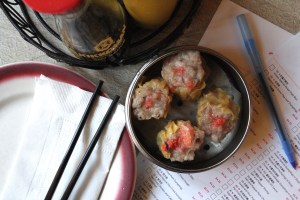 Shumai di maiale e gamberi