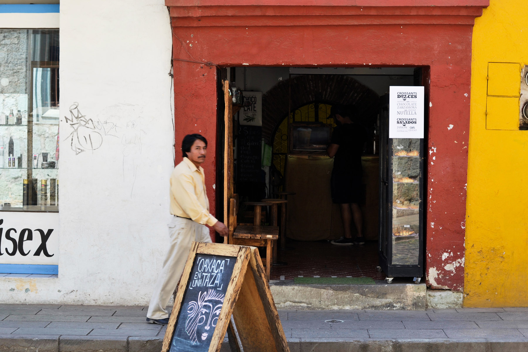 L'entrée de Oaxaca En Una Taza. Toutes les photos sont de l'auteur.