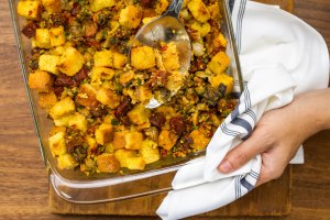 Cornbread, Chorizo, and Quahog Stuffing Recipe