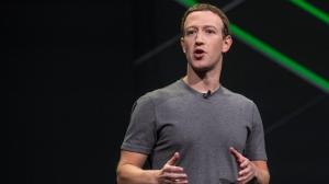 Mark Zuckerberg geeft presentatie