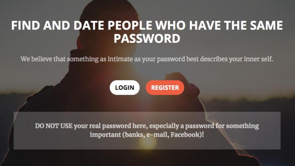 Existe una app de citas que une a personas con el mismo password