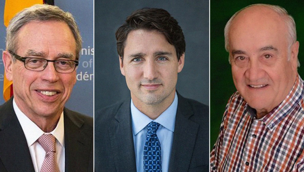 Joe Oliver, Justin Trudeau, and Julian Fantino