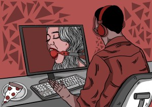 Illustration of an online BDSM site