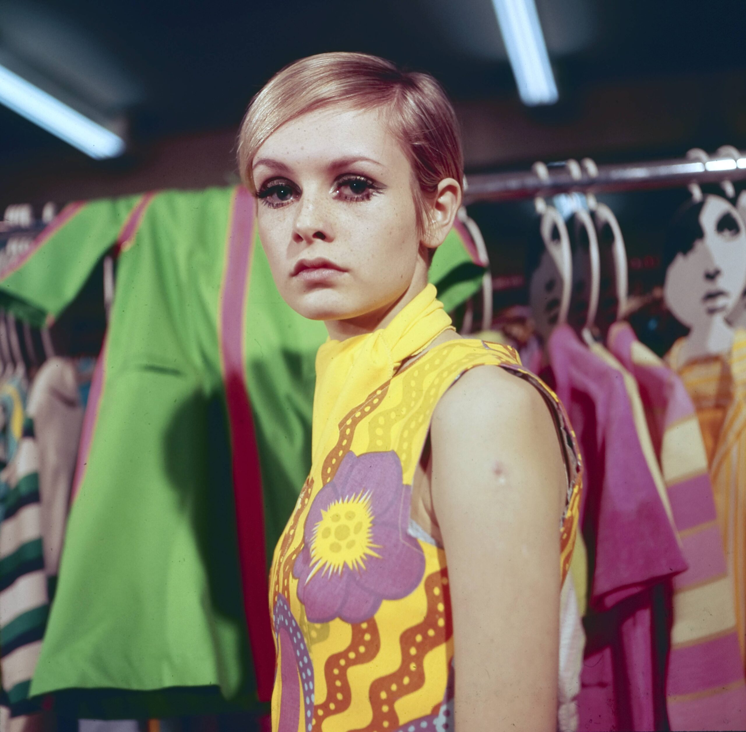 Das britische Model Twiggy.