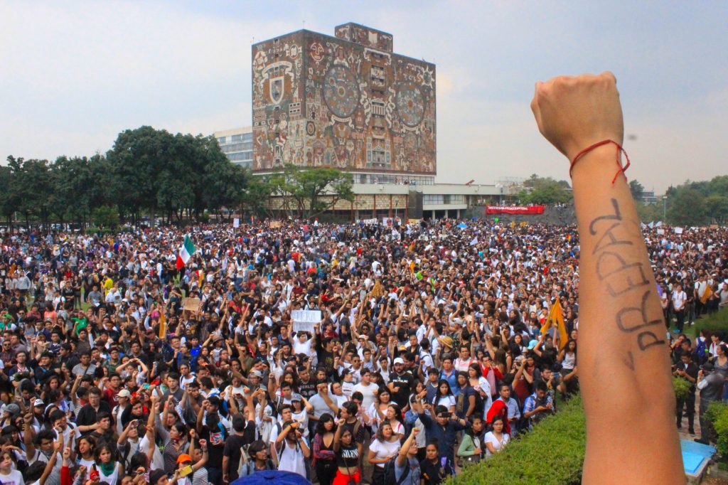 Así fue la mayor protesta estudiantil de los últimos años en México