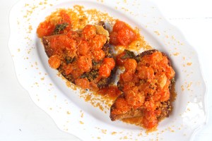 bruschetta pomodorini e bottarga