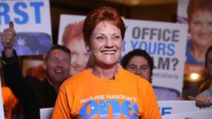 One Nation leader Pauline Hanson