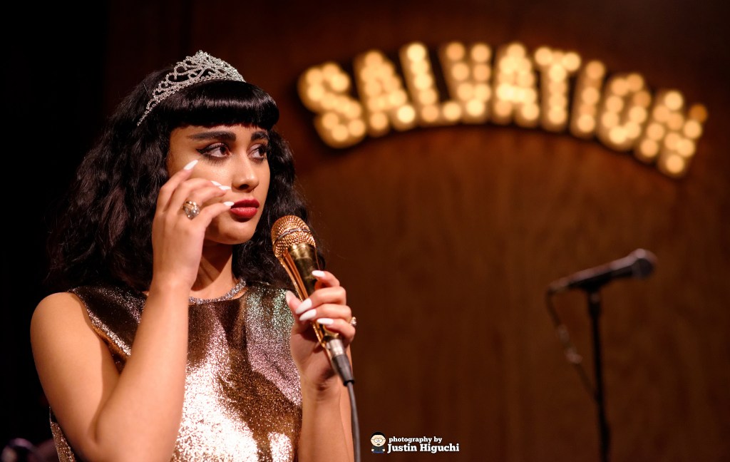 Singer Natalia Kills performing in 2014