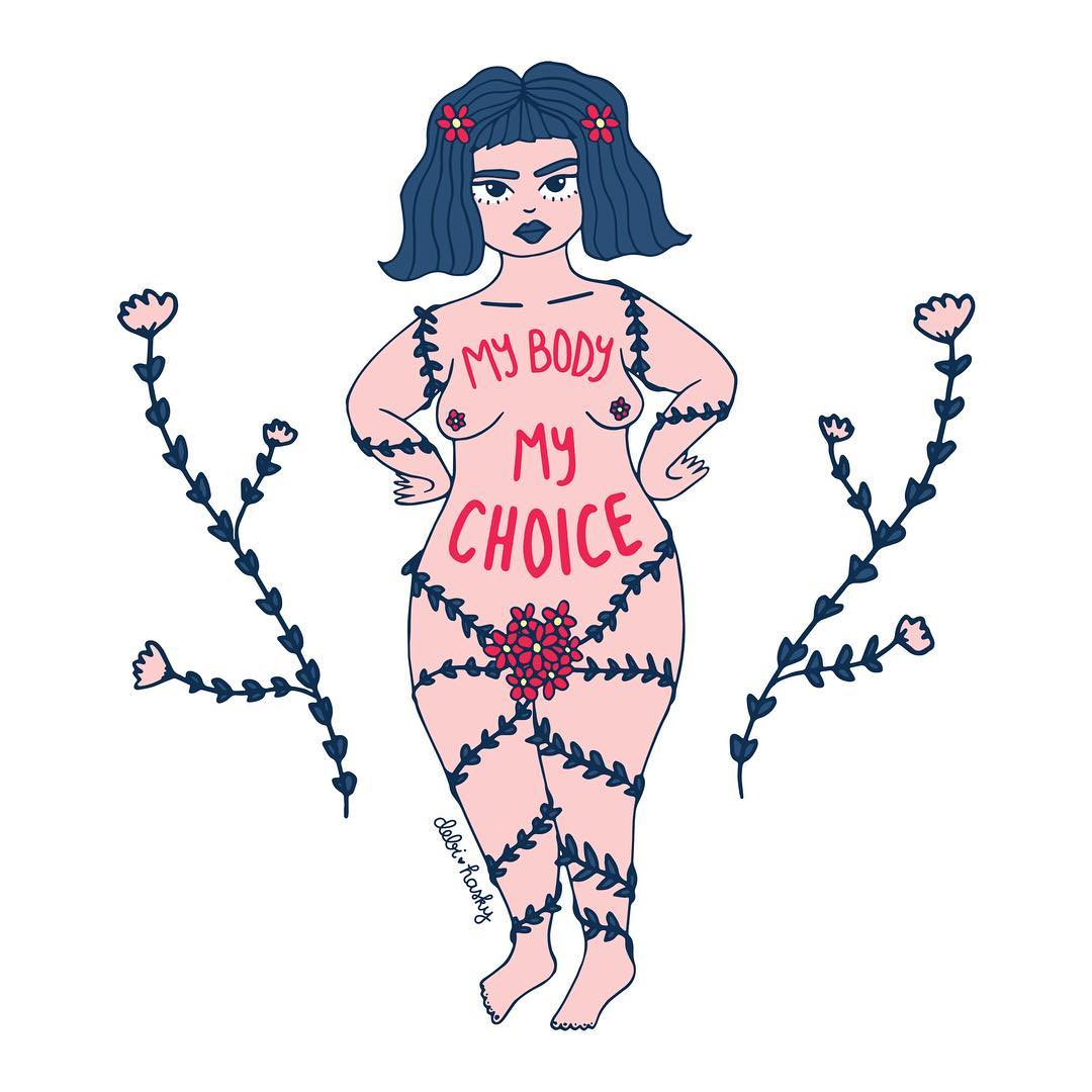 #debihasky #debidiary #illustration #ilustracion #barcelona #feminism #feminist #mybodymychoice #womensmarch