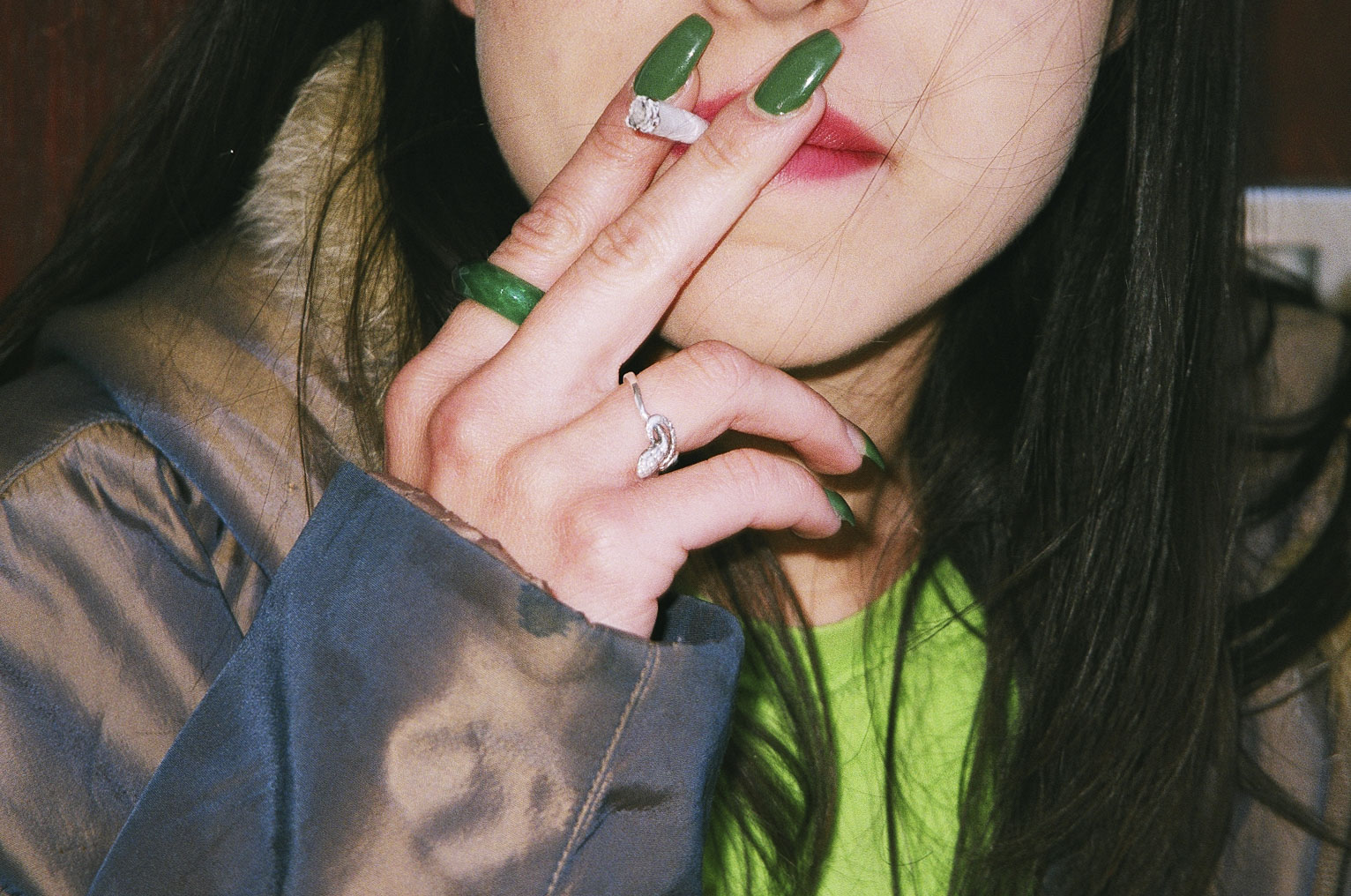 girl smoking weed