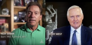 Nick Saban and Jerry West support Joe Manchin for Senate.