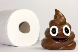 Toilet paper and poop emoji