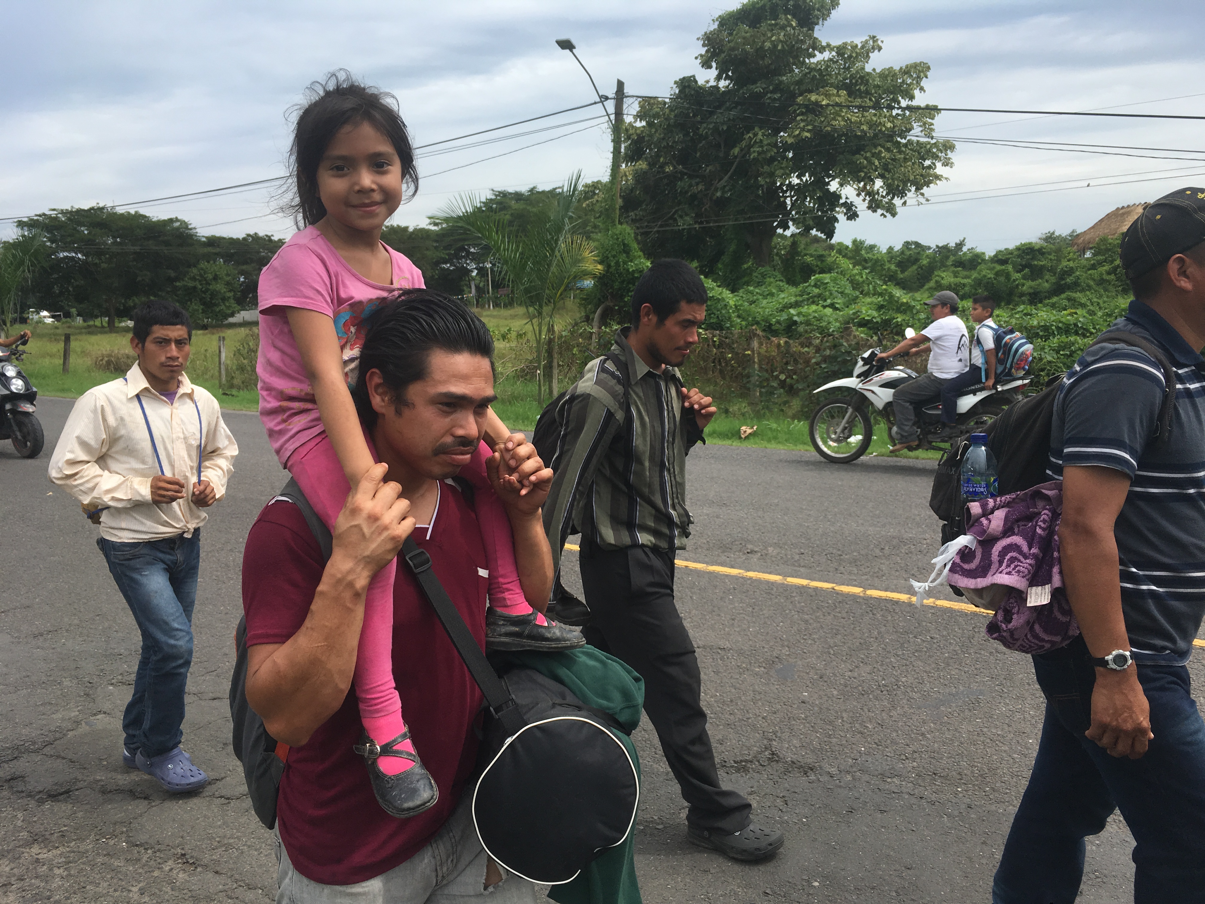 Manuel Cano with his daughter.