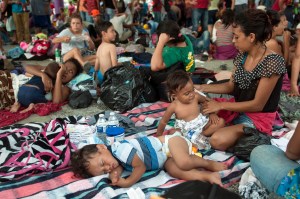 Migrant caravan faces misery on the border between Guatemala and Mexico