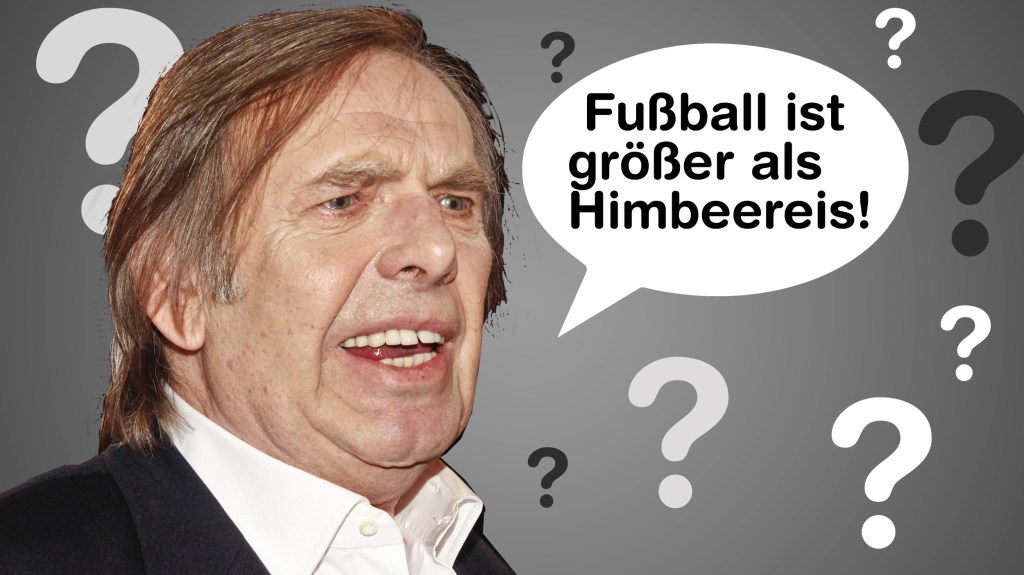 Bild-Kolumnist Franz Josef Wagner vergleicht Fußball mit Himbeereis