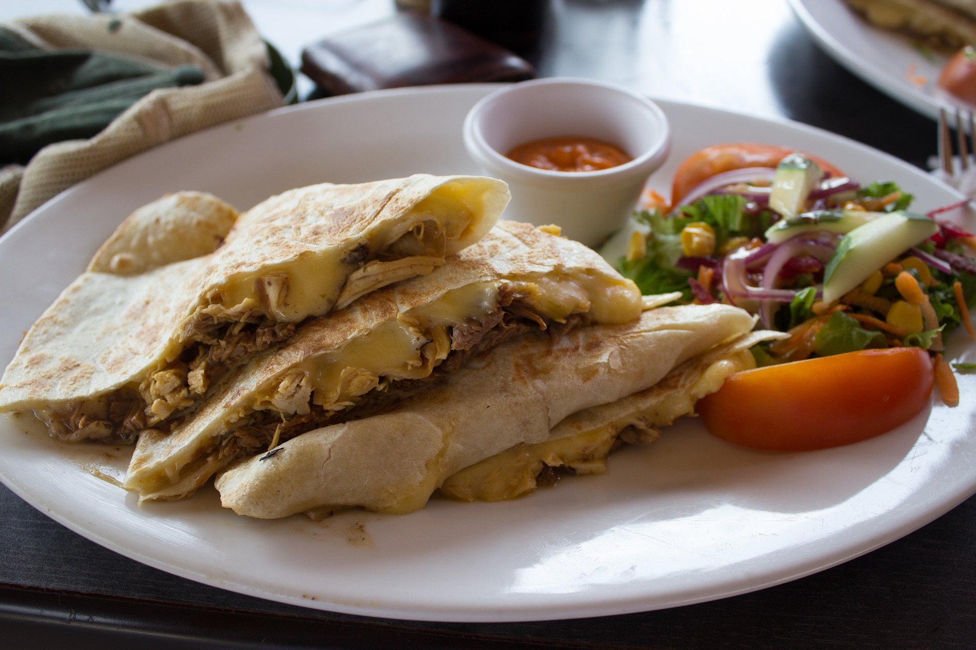 Quesadillas stock image