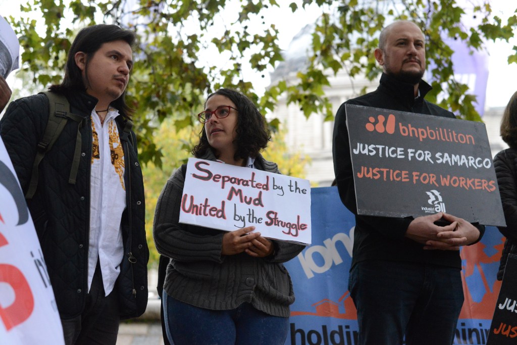 Latin American Activists Protested a British Coal Mining Company in London