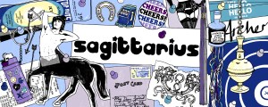 Banner that says Sagittarius