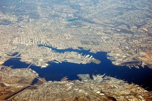 Baltimore as seen from above.