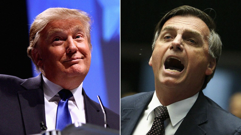 Donald Trump and Jair Bolsonaro, right wing, populism