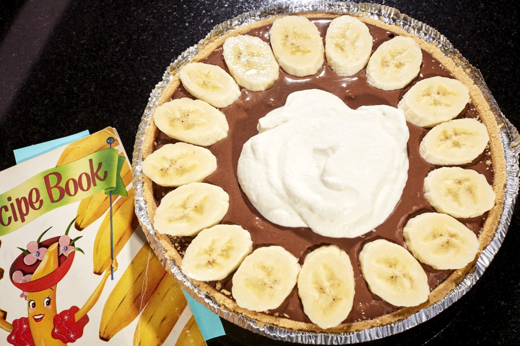 Der Bananen-Schoko-Kuchen in seiner ganzen Pracht