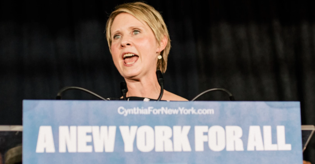 cynthia nixon election night speech