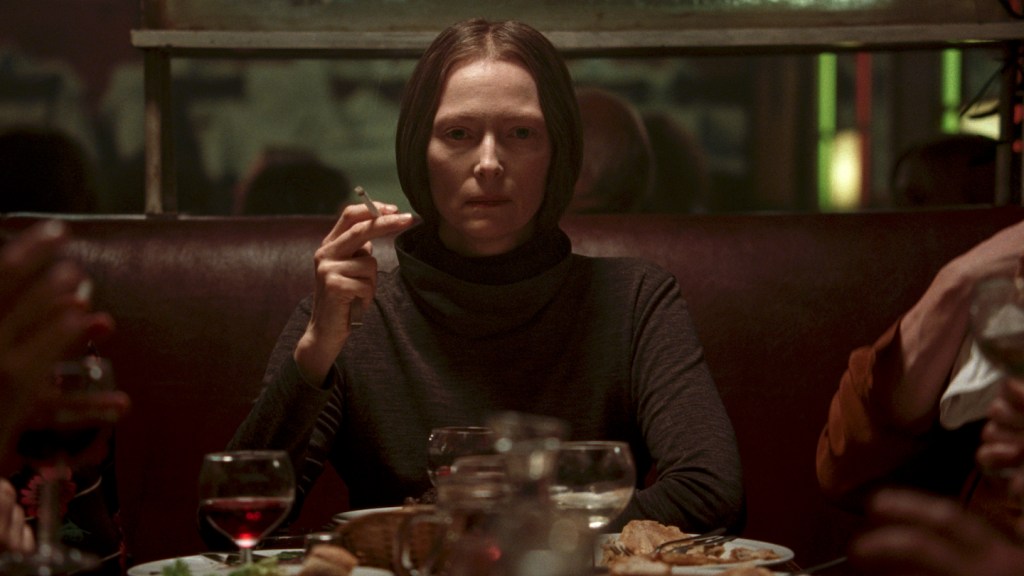 Tilda Swinton smoking cigar in Suspiria