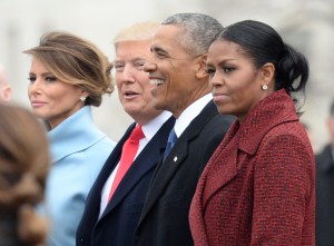 Michelle Obama at Donald Trump's inauguration in January 2017.