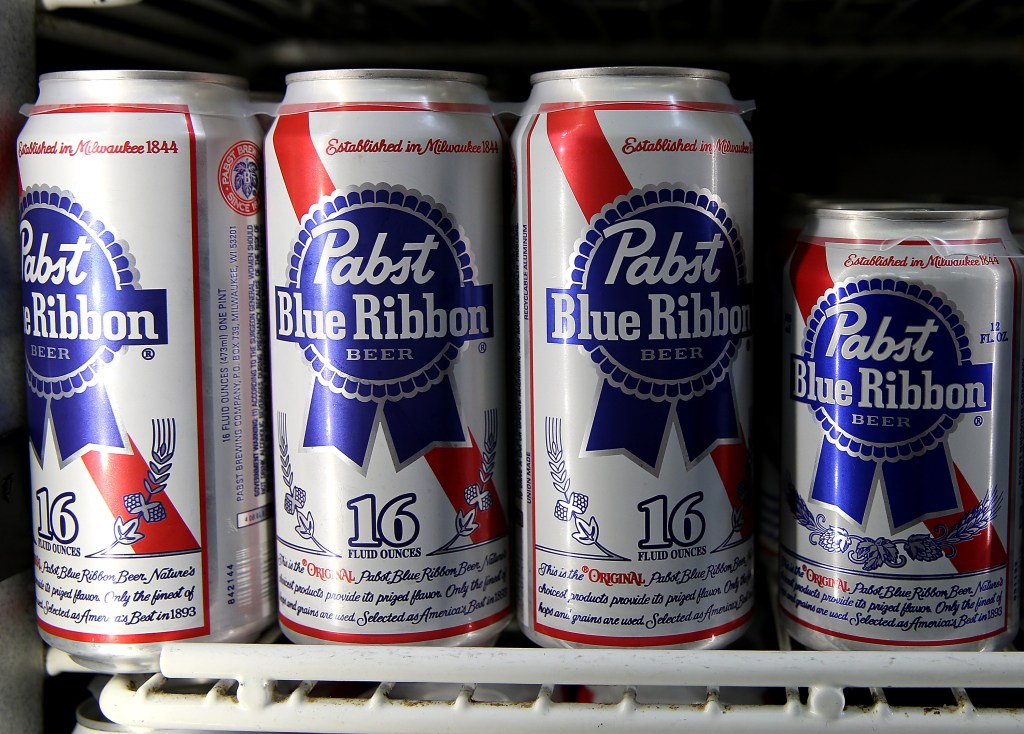 cans of pabst blue ribbon