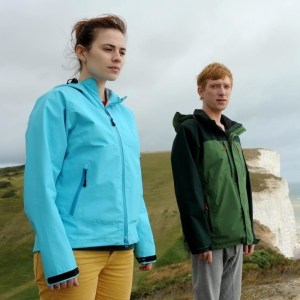 Two people standing on a cliff in Black Mirror episode Be Right Back​