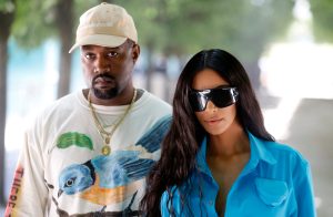 Kanye West dan Kim Kardashian di tengah Paris Fashion Week 21 Juni 2018