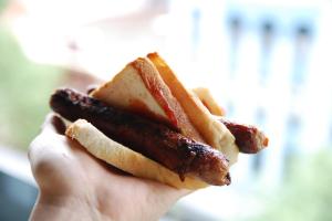 A sausage sizzle